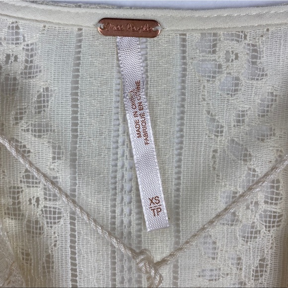 Free People Lace Tie Neck Dress - Picture 5 of 6